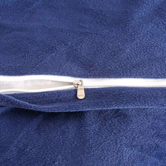 💎NAVY Queen Faux Fur Comfy Plush Shaggy Duvet Cover Set Luxury Soft Velvet 💎 - Picture 7 of 8